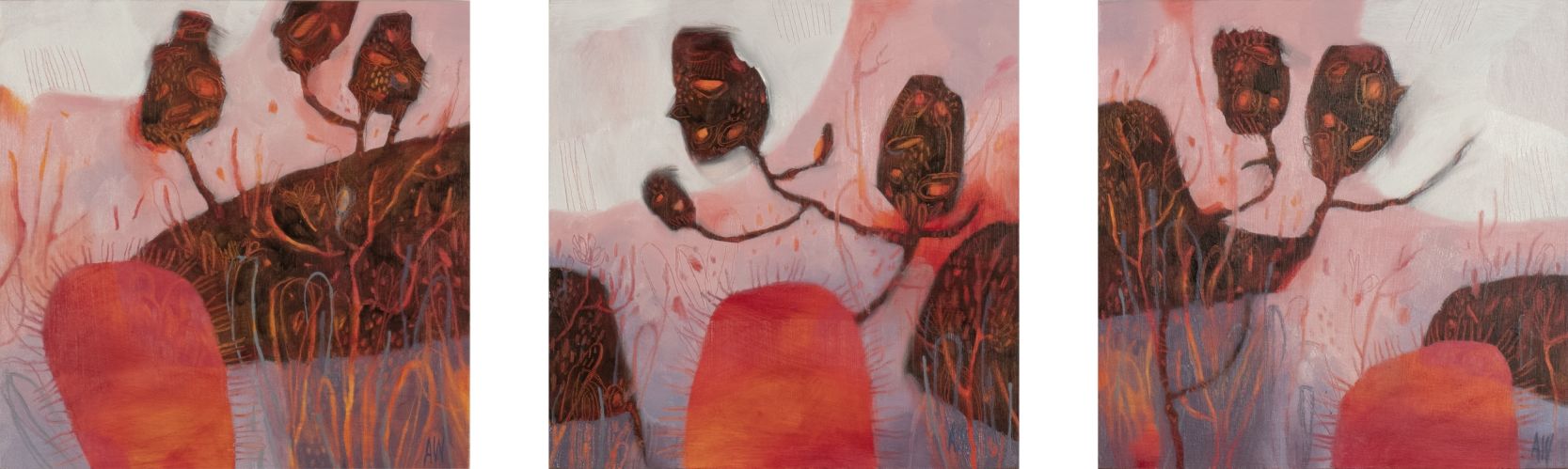 AW2411 Little banksia dusk I II III AW Web